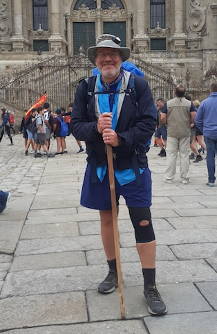 Pic in front of Santiago Cathedral