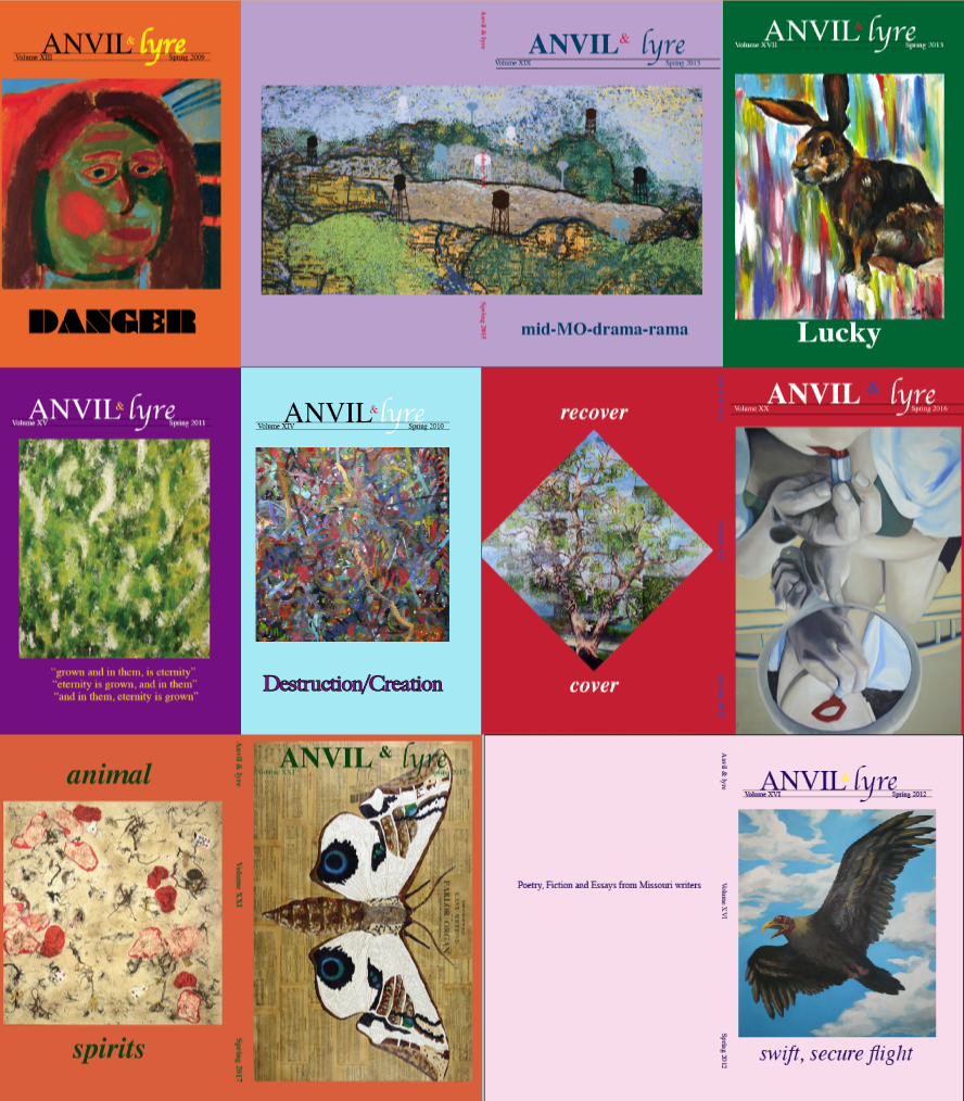 Collage of Anvil & lyre covers